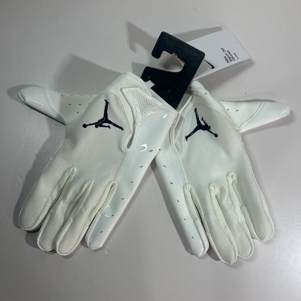 Nike Jordan Vapor Jet Football Gloves Michigan Wolverines DX5129-112 Men Sz. 4XL